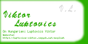 viktor luptovics business card